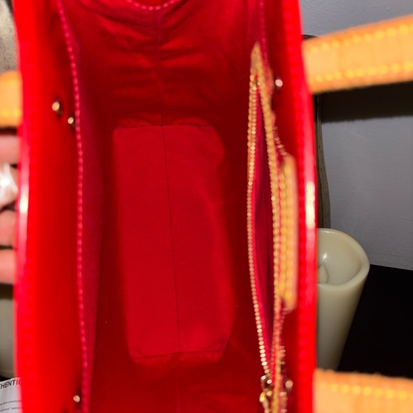 Louis Vuitton Red Tote Bag-W/COA - Picture 8 of 11
